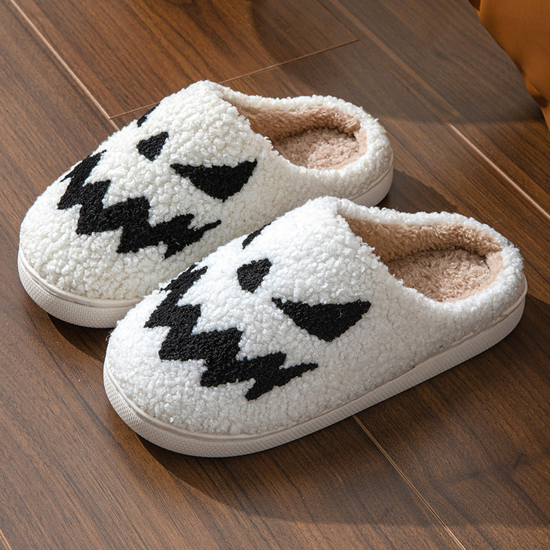Halloween Towel Embroidery Couple Indoor Slippers