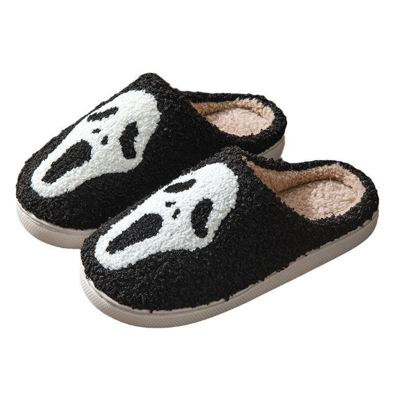 Halloween Towel Embroidery Couple Indoor Slippers